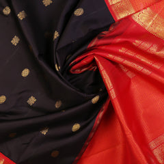 Black Kanchipuram Silk Saree