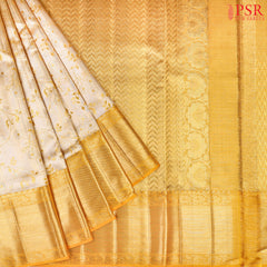 Yellow Gold Mustard Bridal Kanjivaram Silk Saree