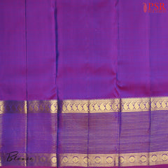 Azure Blue Kanchipuram Silk Saree