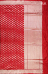 Red Banarasi Katan Silk Saree