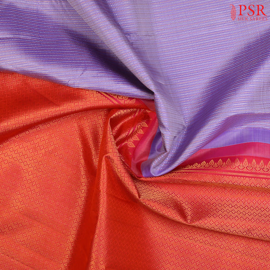 Lavender Kanchipuram Silk Saree