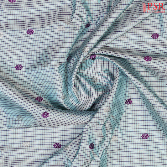 Light Blue Gadwal Silk Saree