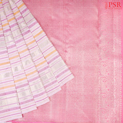 Pale Lilac Pink Kanchipuram Silk Saree