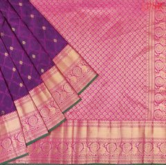 Dark Purple Fancy Kanchipuram Silk Saree