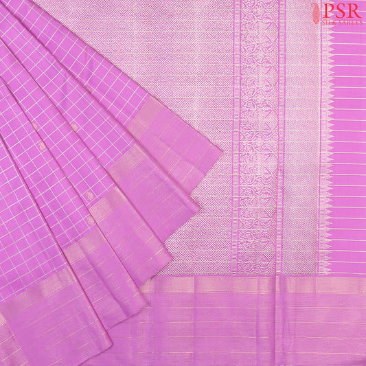 Light Heliotrope Kanchipuram Silk Saree