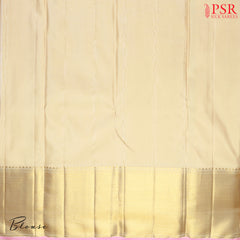 Light Beige Kanchipuram Silk Saree