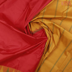 Red Kadiyal Silk saree