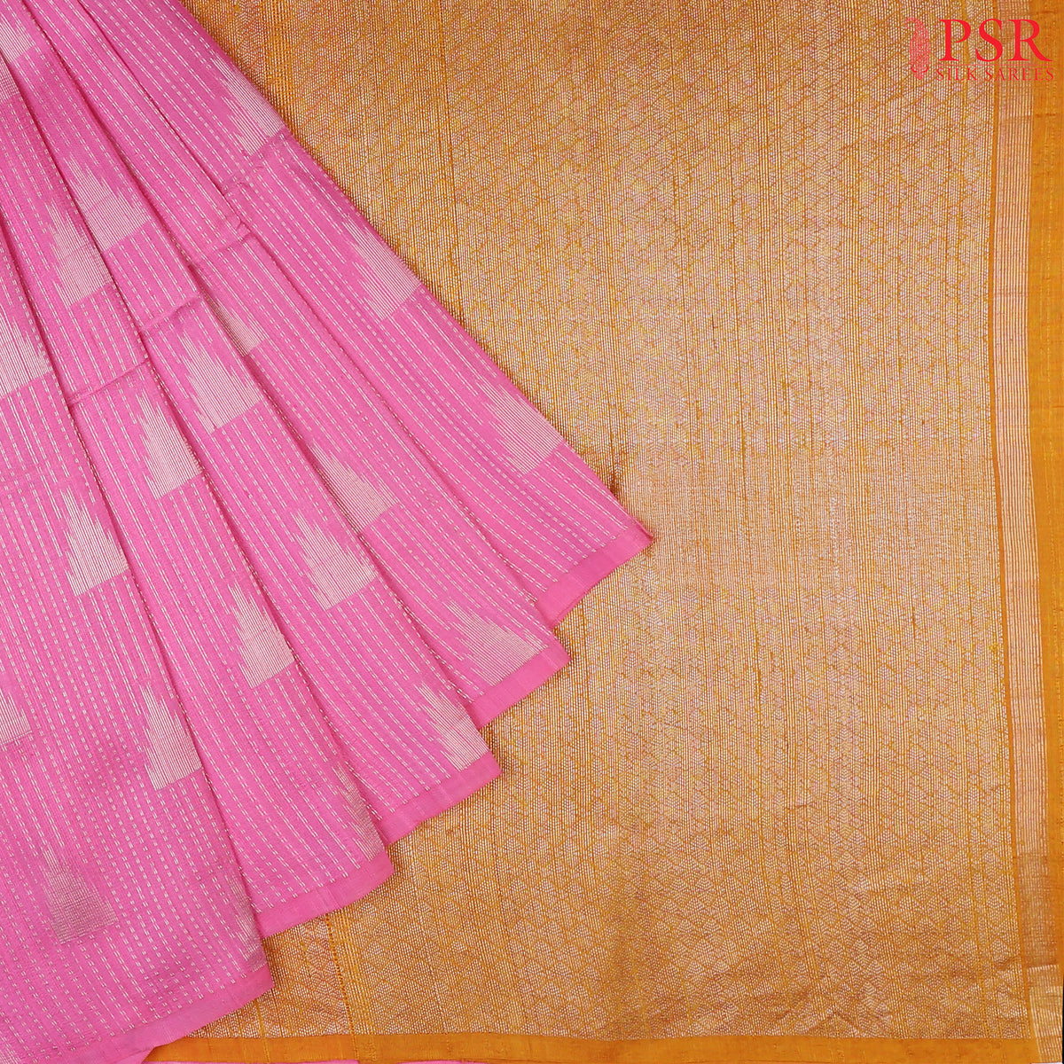 Light Pink Jute Soft Silk Saree