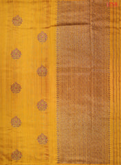 Mustard Yellow Banaras Jute Silk Saree