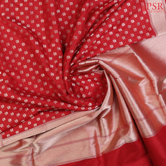 Red Banarasi Katan Silk Saree