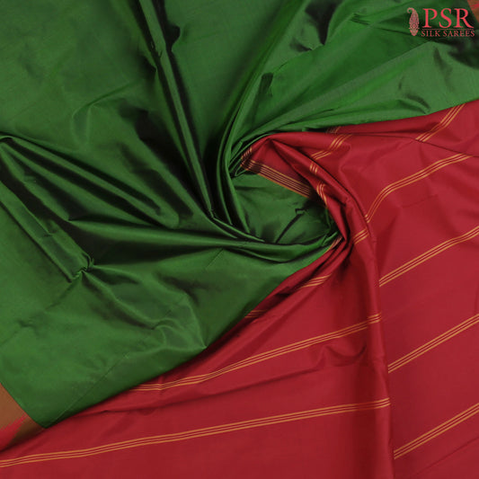 Dark Green Kadiyal silk saree