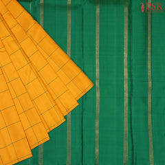 Marigold Yellow Kanchipuram Silk Saree