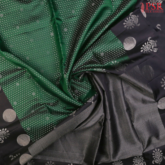 Dark Green Soft Silk Saree