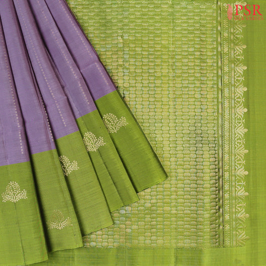 Amethyst Smoke Soft Silk Mix Saree