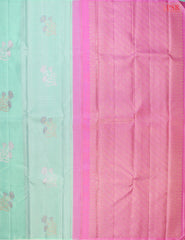 Mint Turquoise Kanchipuram Silk Saree