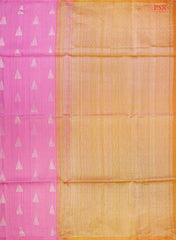 Light Pink Jute Soft Silk Saree