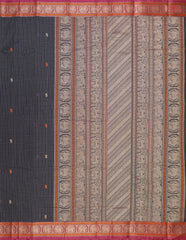 Dark Blue Kalakshetra Kovai Cotton Saree