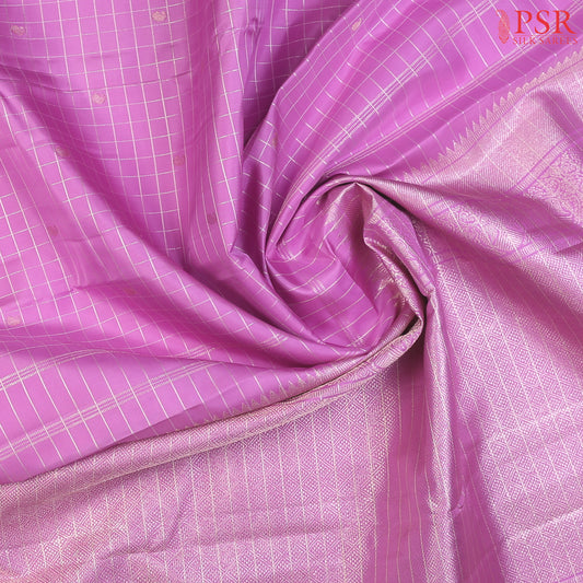 Light Heliotrope Kanchipuram Silk Saree