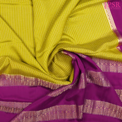 Chartreuse Mysore Silk Saree