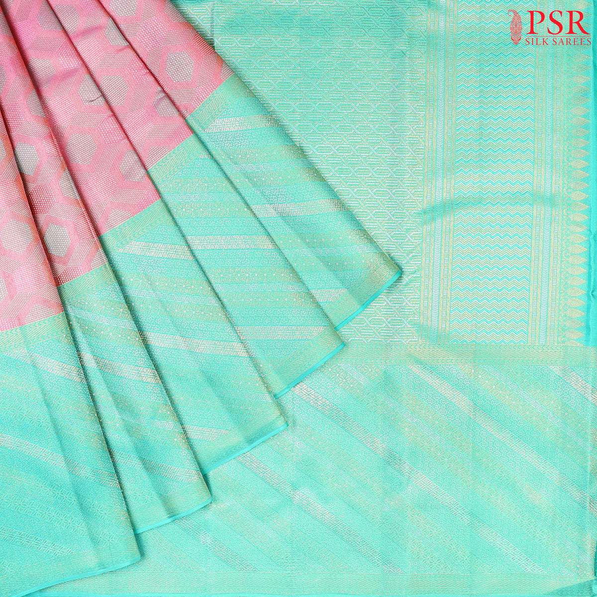 Pink Kanchipuram Silk Saree