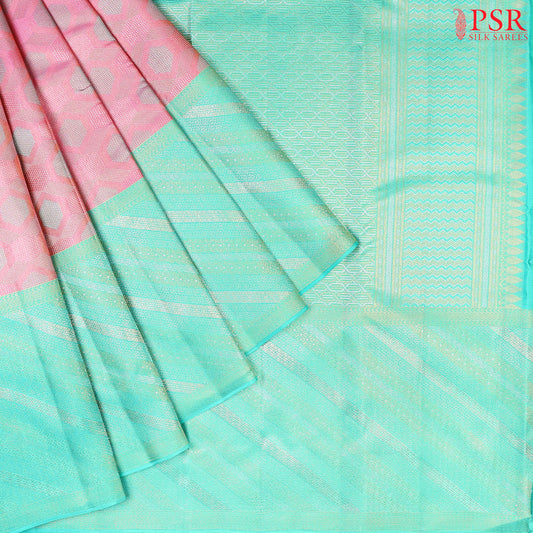 Pink Kanchipuram Silk Saree