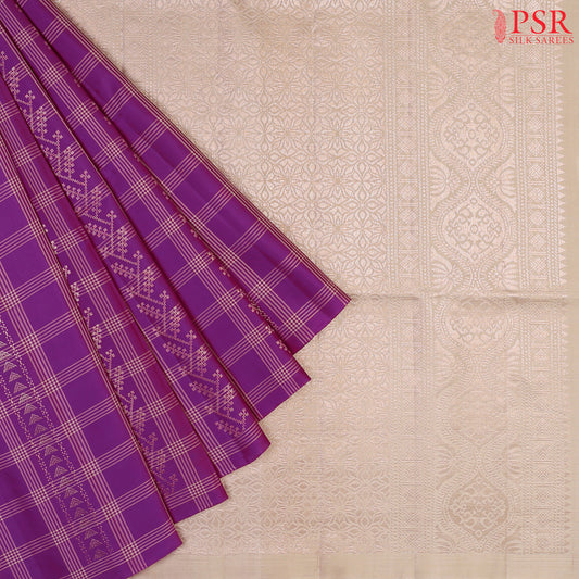 Vadamalli Purple Soft Silk Saree