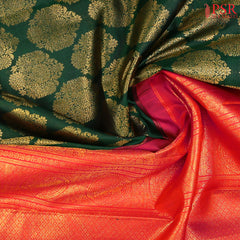 Dark Green Kanchipuram Silk Saree