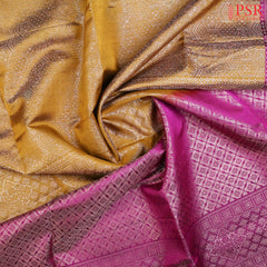 Olive Mustard Soft Silk Saree