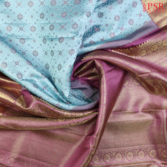 Light Blue Kanchipuram Silk Saree