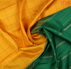 Marigold Yellow Kanchipuram Silk Saree