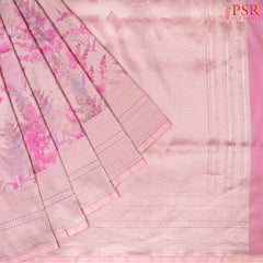 Primrose Pink Pashmina Tissue Silk Saree