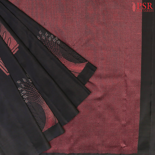 Black Kanchipuram Silk Saree