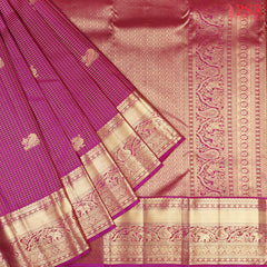 Boysenberry Purple Fancy Kanchipuram Silk Saree