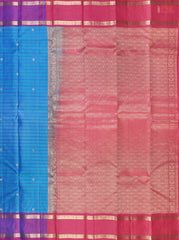 Blue Fancy Kanchipuram Silk Saree