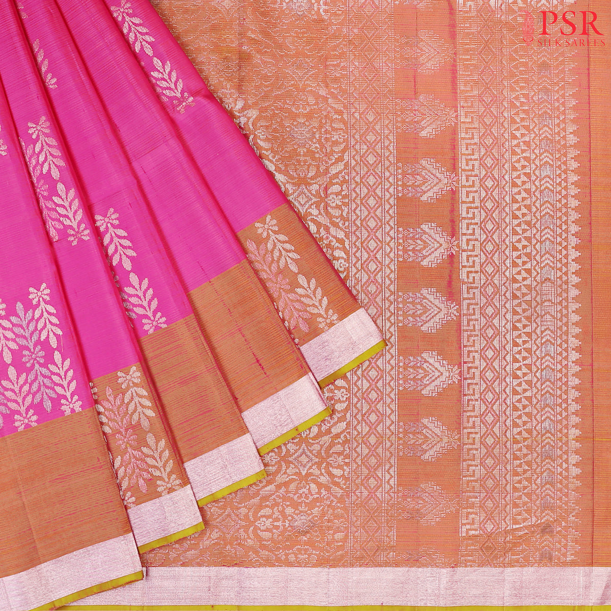 Wildberry Pink Soft Silk Saree