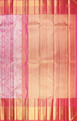 Cyclamen Pink Kanchipuram Silk Saree