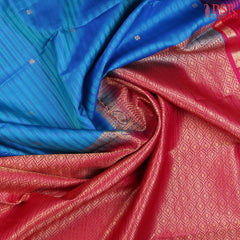 Blue Fancy Kanchipuram Silk Saree