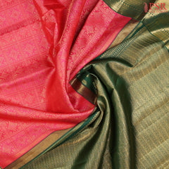 Magenta & Hot Pink Kanchipuram Silk Saree