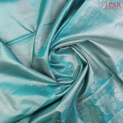 Tiffany Blue Soft Tissue Silk Saree