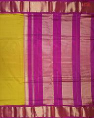 Olive Yellow Nine Yards Silk Saree