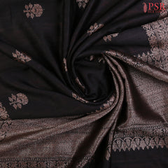 Black Banaras Jute Silk Saree