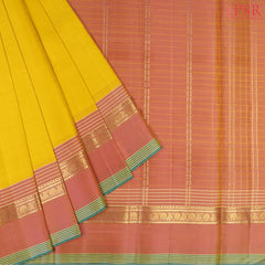 Yellow Arani Silk Saree