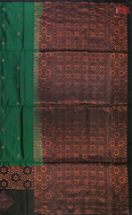 Dark Green Soft Silk Saree