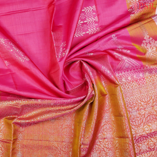 Wildberry Pink Soft Silk Saree