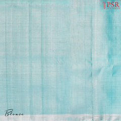 Tiffany Blue Soft Tissue Silk Saree