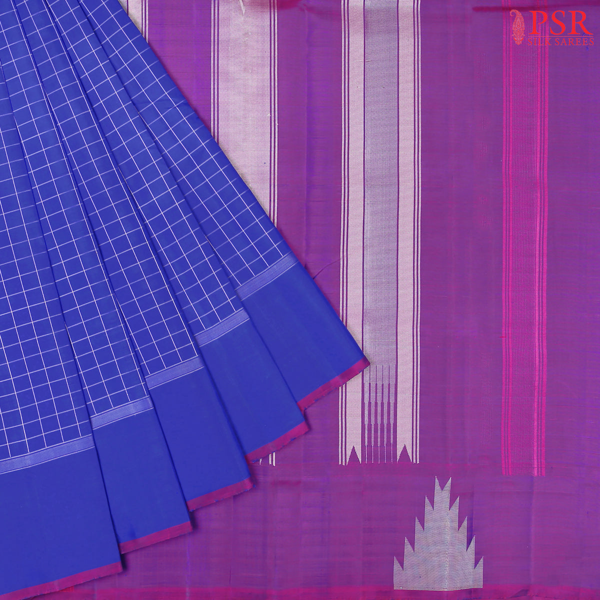 Royal Blue Kanchipuram Silk Saree