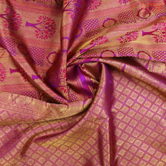 Magenta Purple Kanchipuram Silk Saree