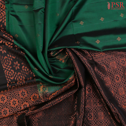 Dark Green Soft Silk Saree