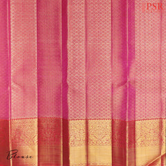 Cyclamen Pink Kanchipuram Silk Saree