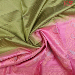 Pear Green Soft Silk Saree